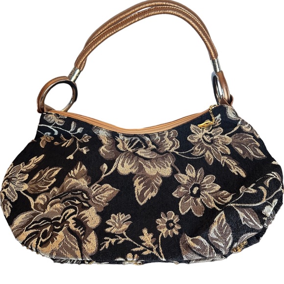 Gorgeous shoulder carpet bag! One bag, two looks! Two parallel top zippe… - Picture 5 of 7